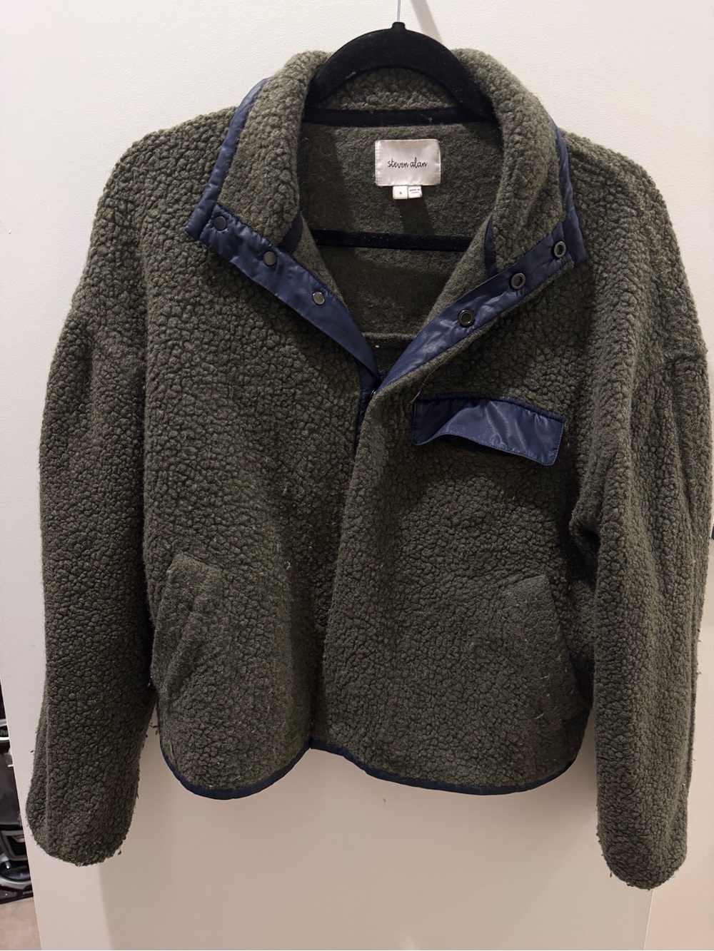 Steven Alan Olive Fleece - Size Small